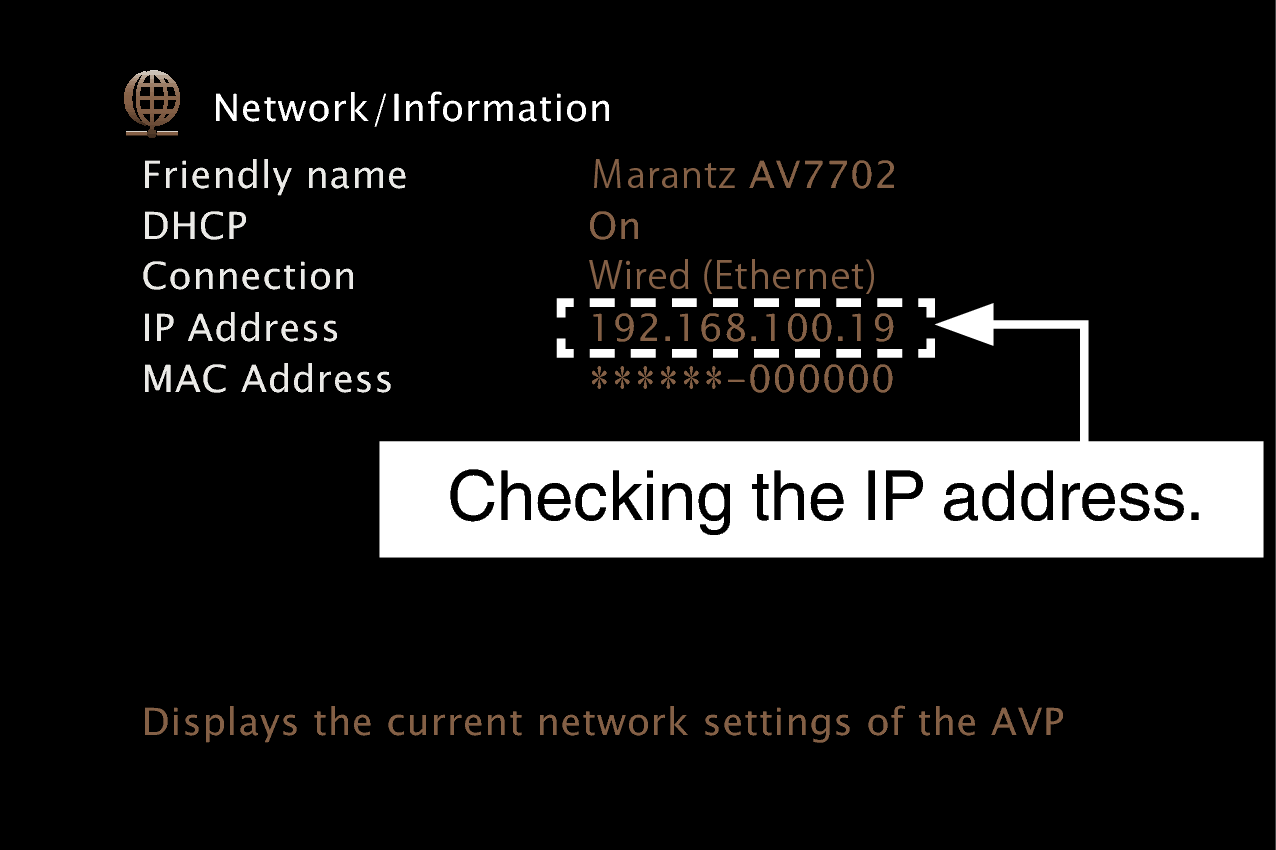 GUI NetworkInfo AV7702